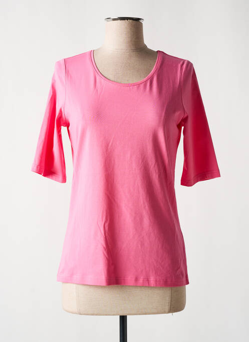 T-shirt manches mi-longues manches courtes rose MICHA femme