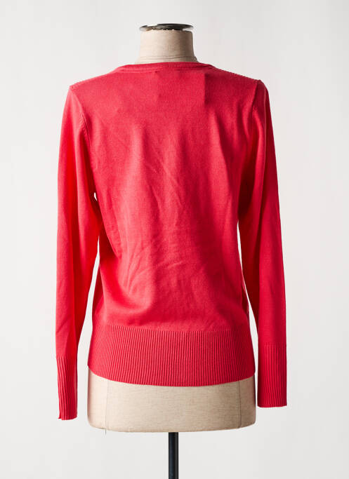 Gilet manches longues rose MICHA pour femme