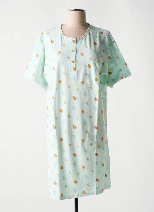 Chemise de nuit vert ELEANE pour femme