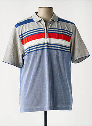 Polo bleu LOUIS VICTOR pour homme