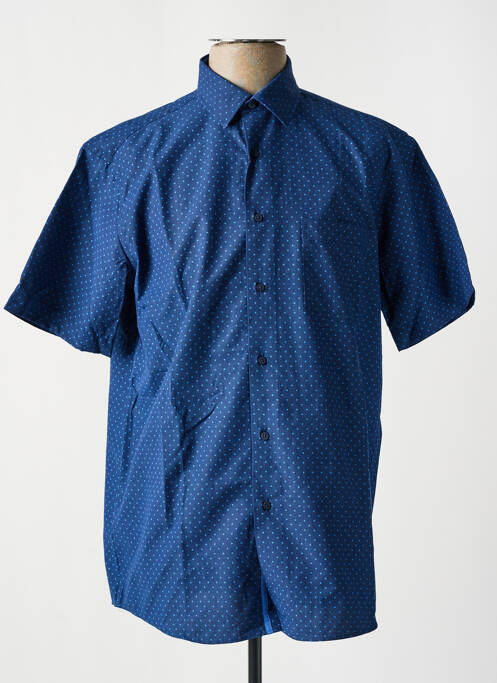 Chemise manches courtes bleu LOUIS VICTOR pour homme