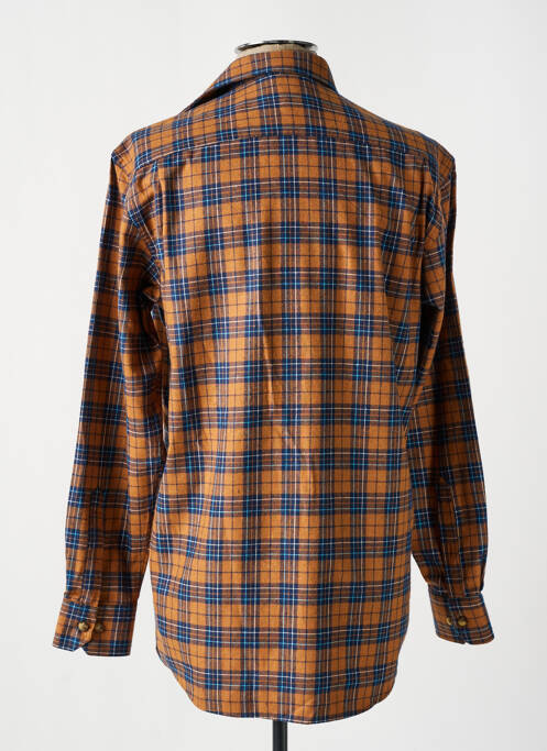 Chemise manches longues marron LOUIS VICTOR pour homme