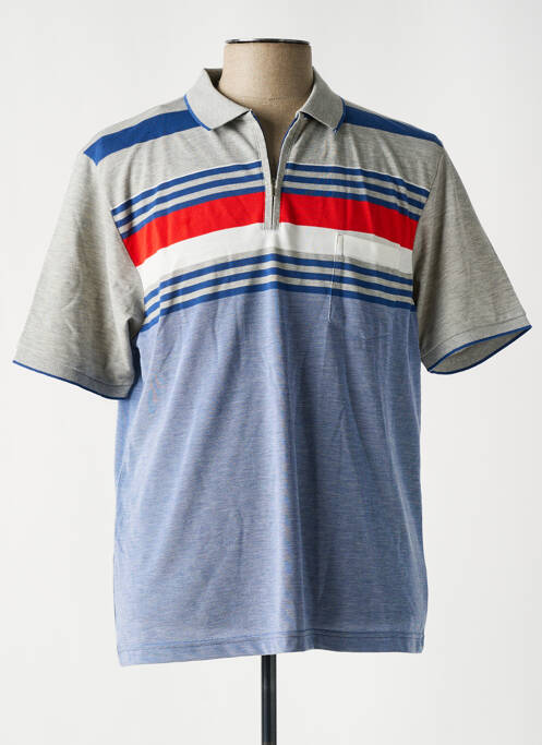 Polo bleu LOUIS VICTOR pour homme