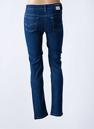 Jeans coupe slim tissage brut taille haute bleu ANNA MONTANA femme