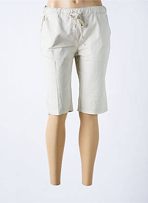 Bermuda taille élastique taille normale beige LA PETITE NÎMOISE femme