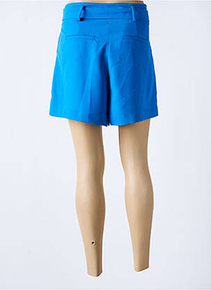 Short taille à pinces taille haute bleu IKOONE&BIANKA femme