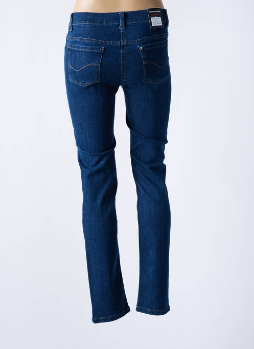 Jeans coupe slim bleu ANNA MONTANA pour femme
