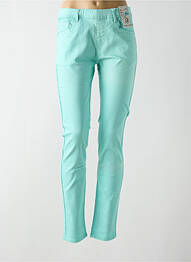 Pantalon slim taille élastique bleu S.QUISE femme