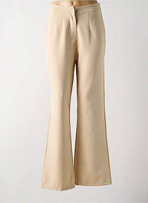 Pantalon flare coupe évasée beige LA PETITE NÎMOISE femme