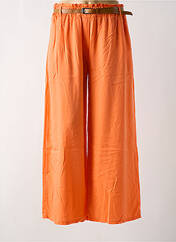 Pantalon large orange LAGON BLEU pour femme seconde vue