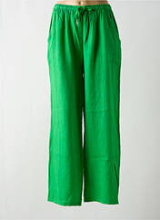 Pantalon large vert LAGON BLEU pour femme seconde vue