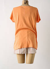 Pyjama orange RAISON D'ETRE pour femme seconde vue