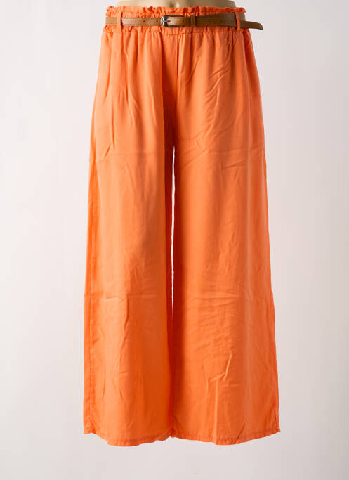 Pantalon large orange LAGON BLEU pour femme