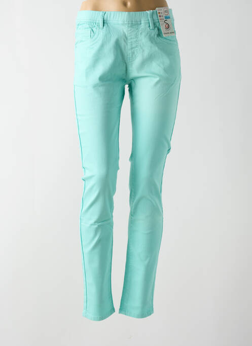 Pantalon slim bleu S.QUISE pour femme