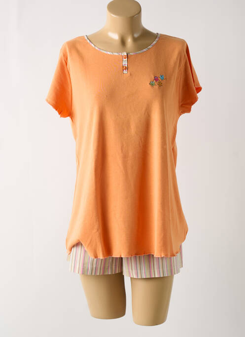 Pyjama orange RAISON D'ETRE pour femme