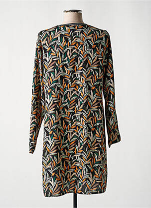 Robe mi-longue coupe fluide manches longues noir ONLY femme
