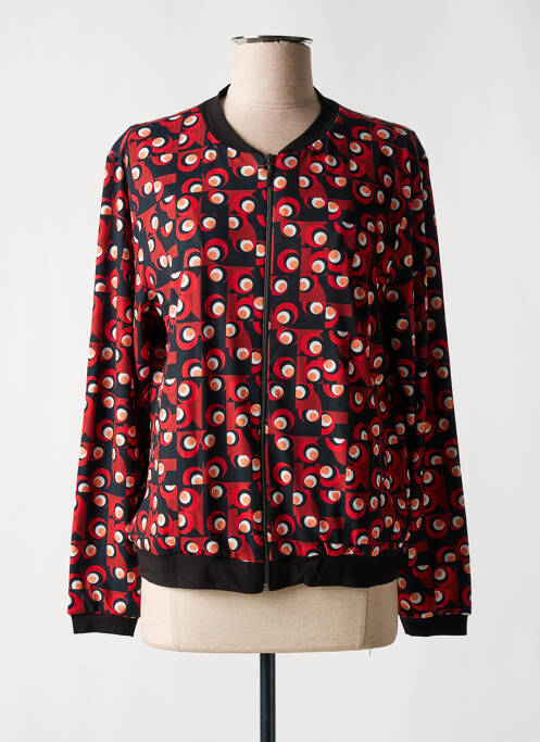 Blouson effet matière satinée rouge CHRISTINE LAURE femme