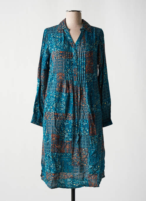 Robe mi-longue bleu AGATHE & LOUISE pour femme