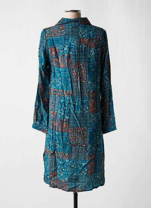 Robe mi-longue bleu AGATHE & LOUISE pour femme