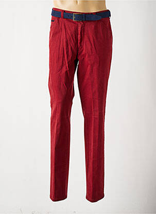 Pantalon droit coupe droite rouge MEYER homme