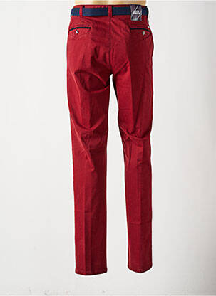 Pantalon droit coupe droite rouge MEYER homme