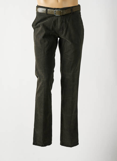 Pantalon droit vert LUIGI MORINI pour homme