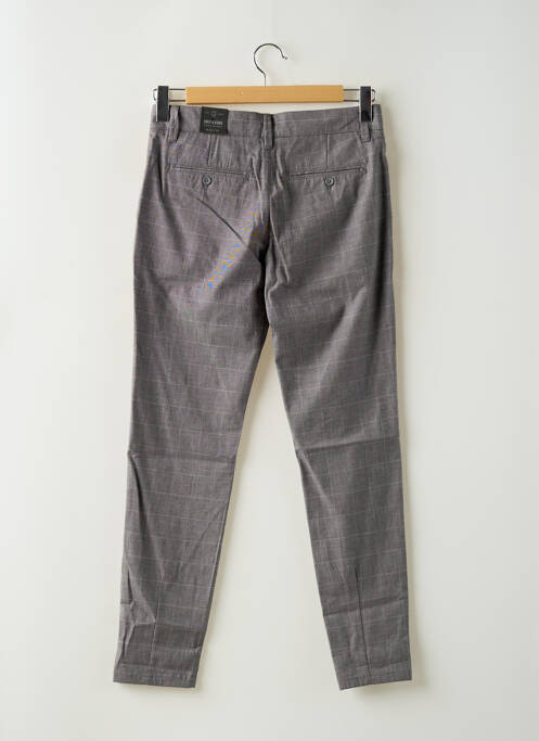 Pantalon chino gris ONLY & SONS pour homme