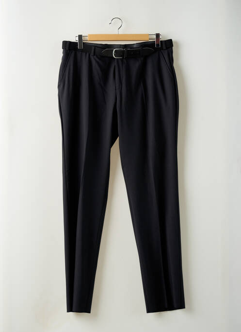 Pantalon slim noir LUIGI MORINI pour homme