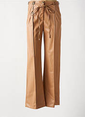 Pantalon large marron LES BLONDINETTES pour femme seconde vue