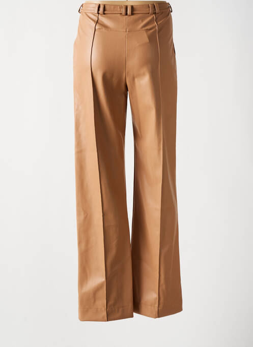 Pantalon large marron LES BLONDINETTES pour femme