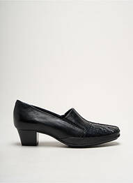 Mocassins carré talon plat jusqu'à 3cm noir NATURFORM femme