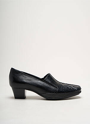 Mocassins carré talon plat jusqu'à 3cm noir NATURFORM femme