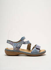Sandales/Nu pieds bleu RIEKER pour femme seconde vue