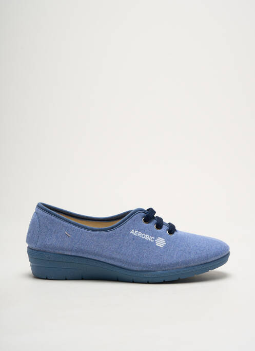 Chaussons/Pantoufles bleu AEROBIC pour femme