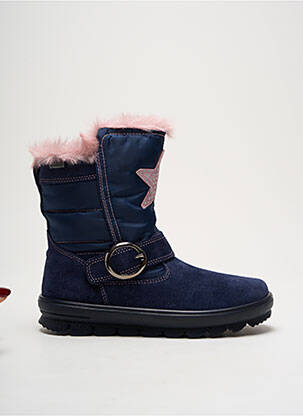 Bottines/boots fourrée bout rond bleu SUPERFIT fille