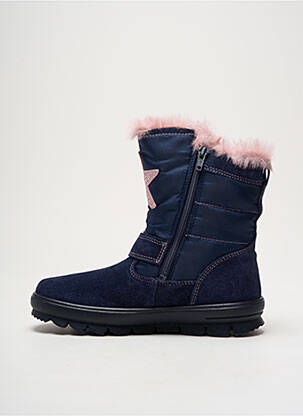 Bottines/boots fourrée bout rond bleu SUPERFIT fille