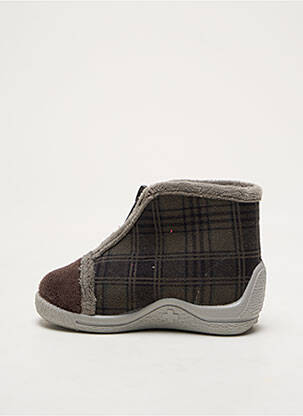 Chaussons/pantoufles fermeture zippée bout rond gris BELLAMY garçon