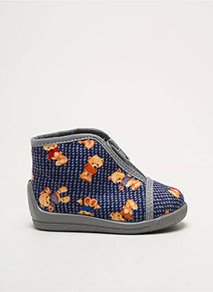 Chaussons/pantoufles fermeture zippée bout rond gris BELLAMY garçon