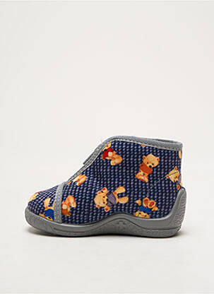 Chaussons/pantoufles fermeture zippée bout rond gris BELLAMY garçon