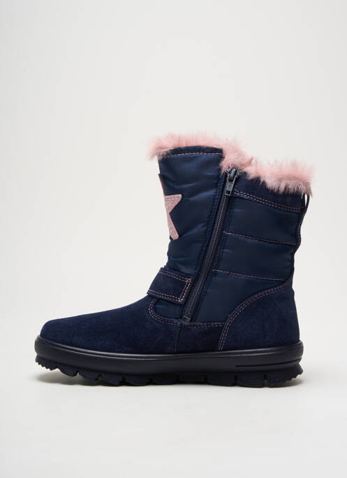 Bottines/boots tissage satiné bout rond bleu SUPERFIT fille