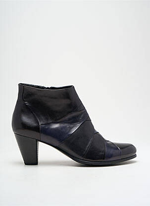Bottines/boots tissage satiné talon de 4 à 6cm bleu REGARDE LE CIEL femme