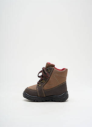 Bottines/boots tissage satiné bout rond marron SUPERFIT garçon