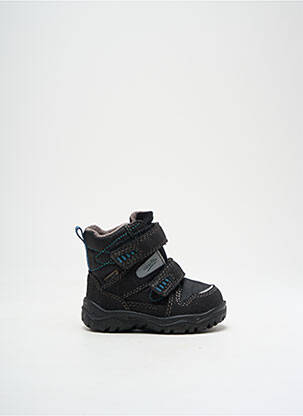 Bottines/boots tissage satiné bout rond noir SUPERFIT garçon