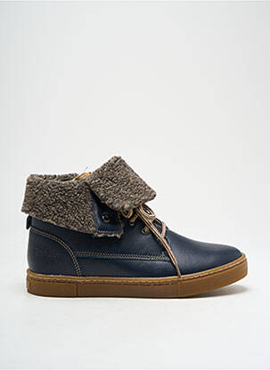 Bottines/boots matière lisse bout rond bleu BABYBOTTE garçon