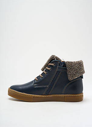 Bottines/boots matière lisse bout rond bleu BABYBOTTE garçon