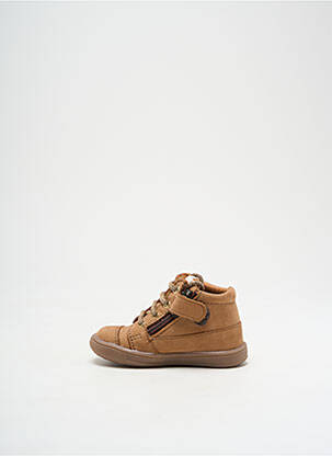 Bottillons nubuck bout rond marron GBB fille