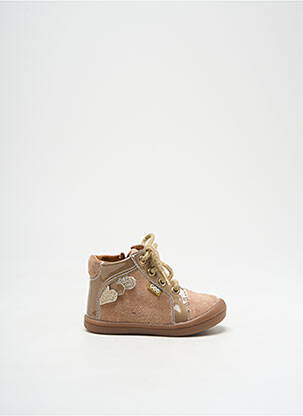 Bottillons nubuck bout rond beige GBB fille