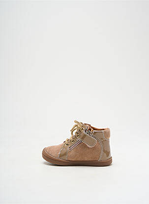 Bottillons nubuck bout rond beige GBB fille