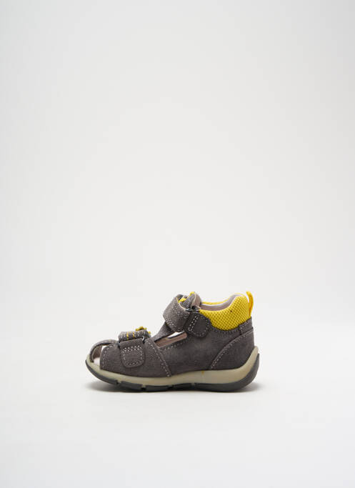Sandales/nu pieds nubuck bout rond jaune SUPERFIT garcon