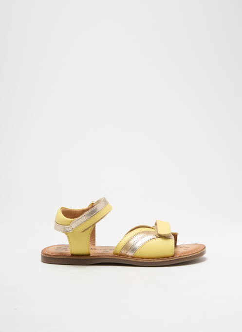 Sandales/Nu pieds jaune KICKERS pour fille